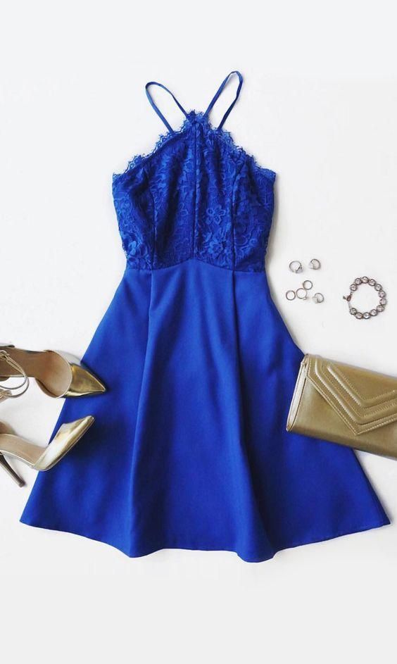 Royal Blue Homecoming Dress,Short ...